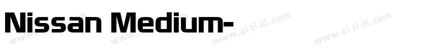 Nissan Medium字体转换